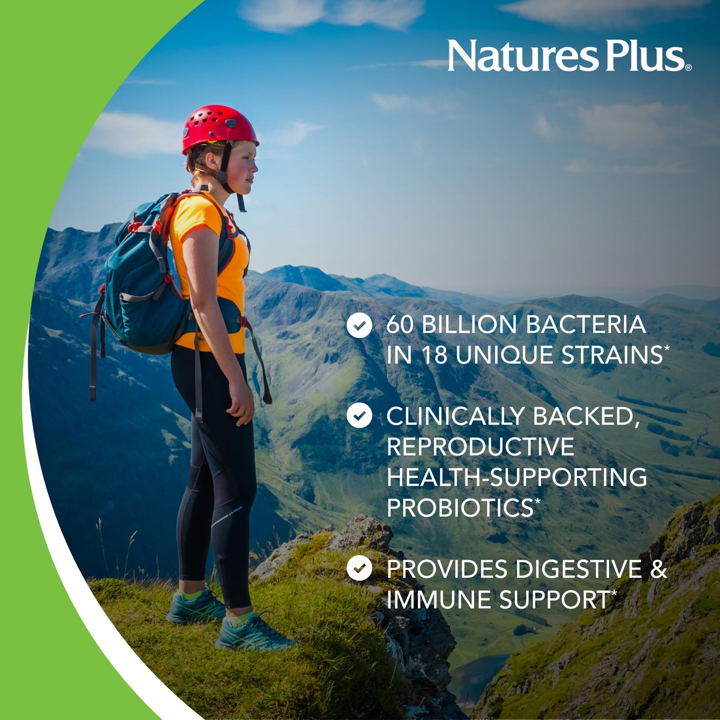 NaturesPlus GI Natural Probiotic Women - 30 Capsules - Digestive & Immune Support, Urinary Tract Health - Includes Cranberry - Gluten Free - 30 Servings - dailyvitalstore