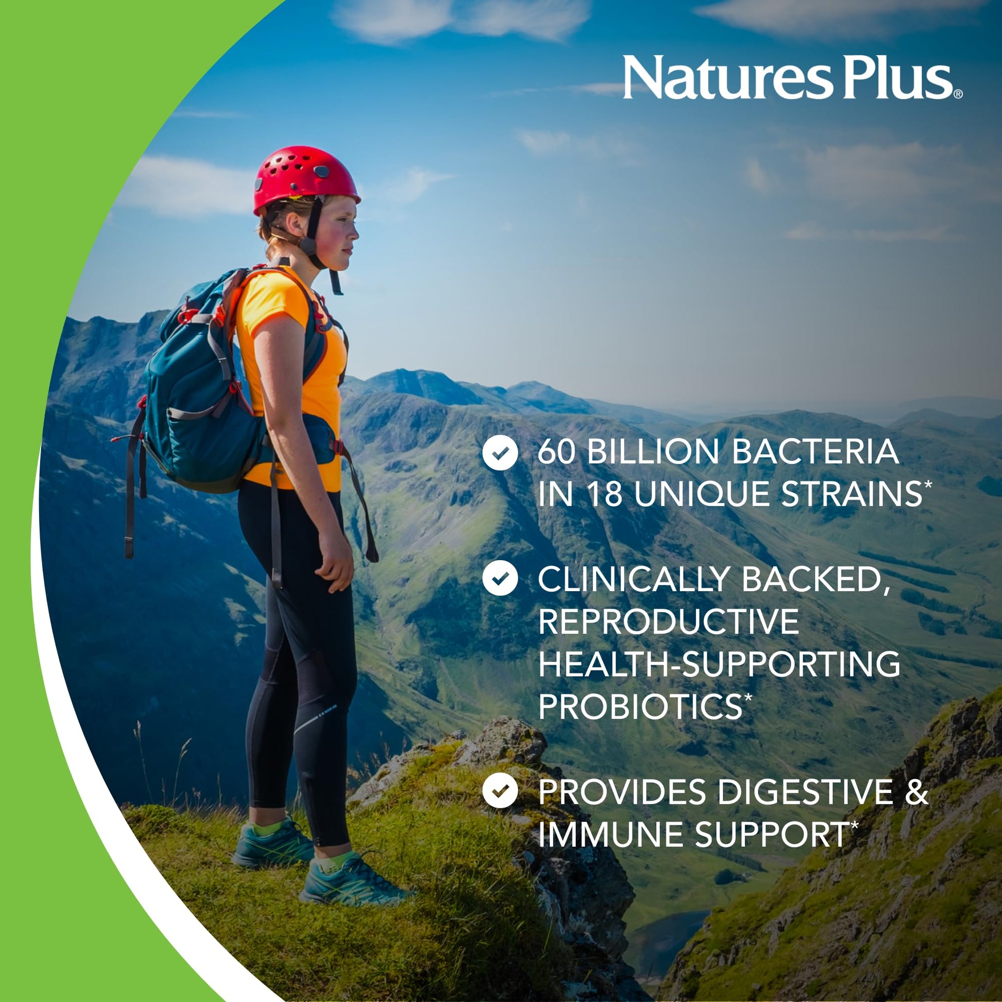 NaturesPlus GI Natural Probiotic Women - 30 Capsules - Digestive & Immune Support, Urinary Tract Health - Includes Cranberry - Gluten Free - 30 Servings - dailyvitalstore