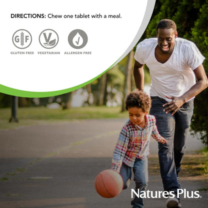 NaturesPlus Papaya Enzyme - 180 Chewable Tablets - Digestive Aid Supplement with Amylase & Protease - Helps Reduce Gas, Bloating, Stomach Upset & Discomfort - Vegan, Gluten Free - 180 Servings - dailyvitalstore