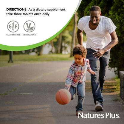 NaturesPlus Source of Life - 90 Tablets - Multivitamin & Mineral Supplement with Concentrated Whole Foods - Gluten Free, Vegetarian - 30 Servings - dailyvitalstore