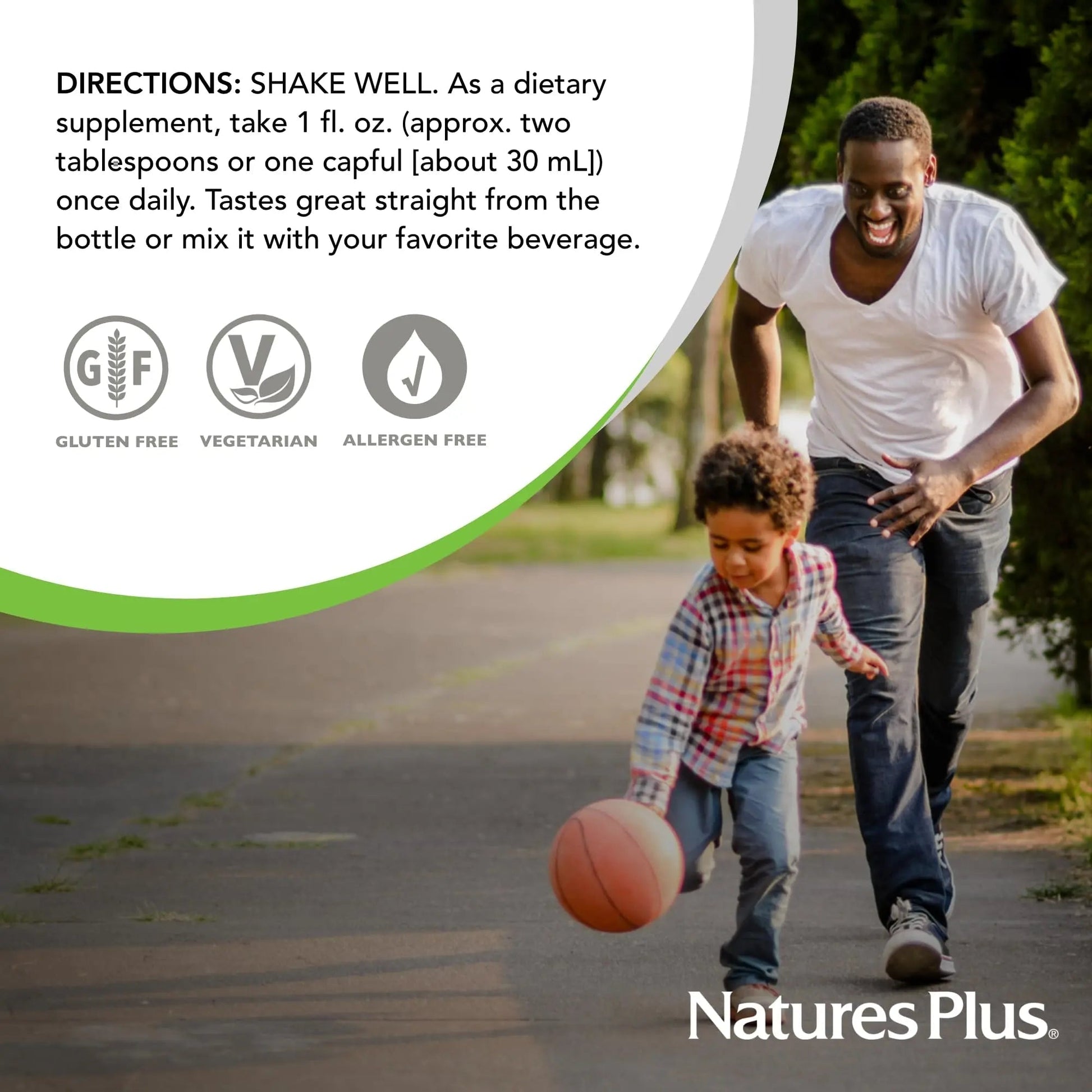 NaturesPlus Source of Life Gold Multivitamin Liquid - 30 oz - with Vitamins D3, B12 & K2 - Blood, Bone & Immune Support - Vegetarian & Gluten Free - 30 Servings - dailyvitalstore