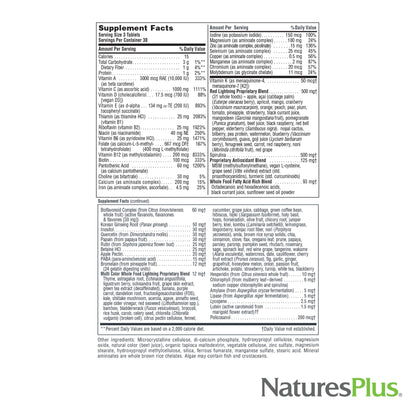 NaturesPlus Source of Life Green & Red Multivitamin - 90 Tablets - with Concentrated Whole Foods - Vegetarian, Gluten Free - 30 Servings - dailyvitalstore