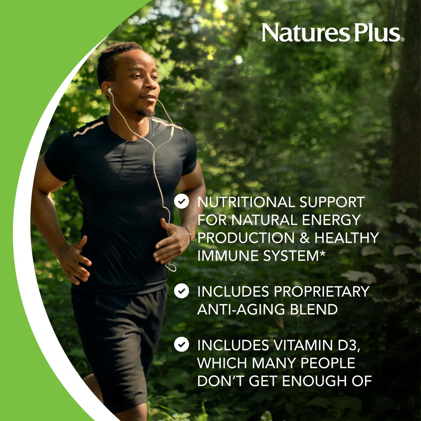 NaturesPlus Source of Life Green & Red Multivitamin - 90 Tablets - with Concentrated Whole Foods - Vegetarian, Gluten Free - 30 Servings - dailyvitalstore