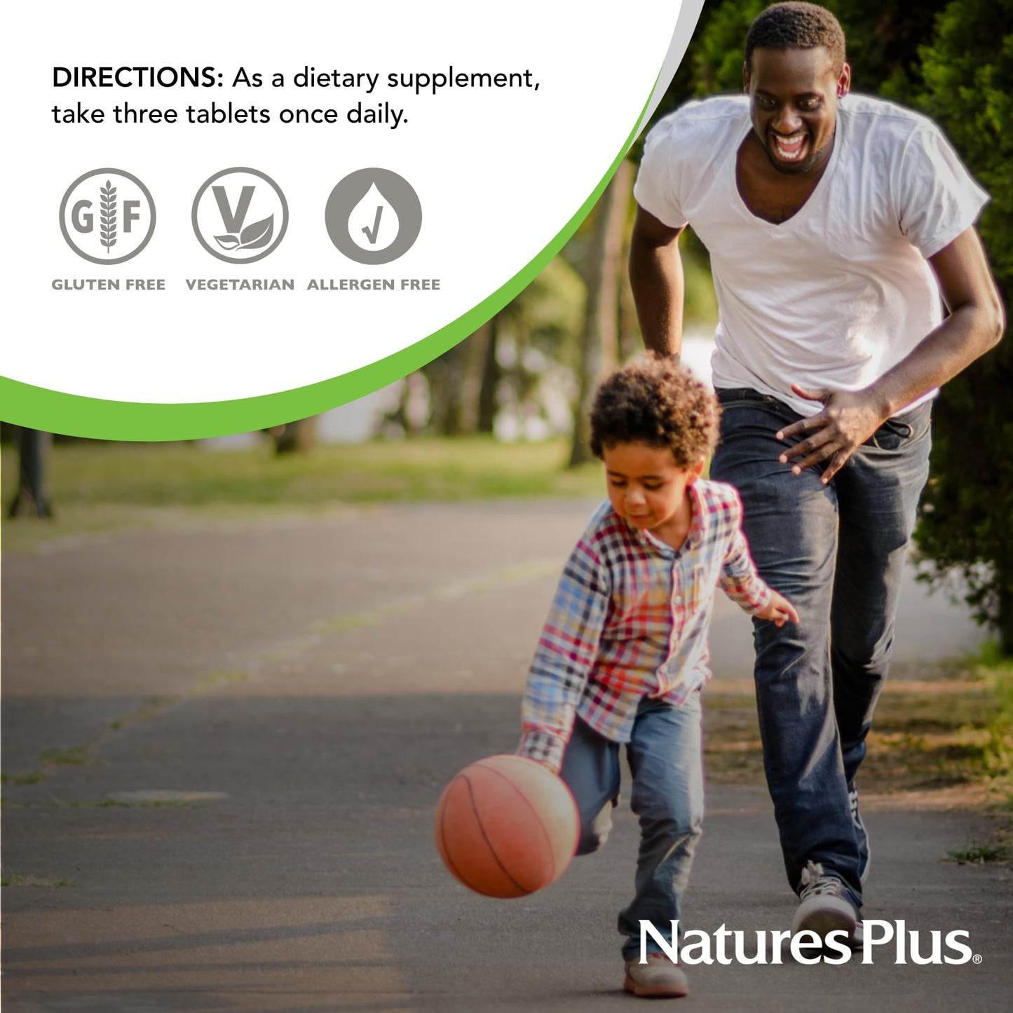 NaturesPlus Source of Life Green & Red Multivitamin - 90 Tablets - with Concentrated Whole Foods - Vegetarian, Gluten Free - 30 Servings - dailyvitalstore