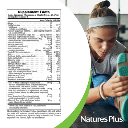 NaturesPlus Source of Life Liquid, Tropical Fruit - 8 fl oz - Multivitamin & Mineral Supplement - Gluten Free, Vegetarian - 8 Servings - dailyvitalstore