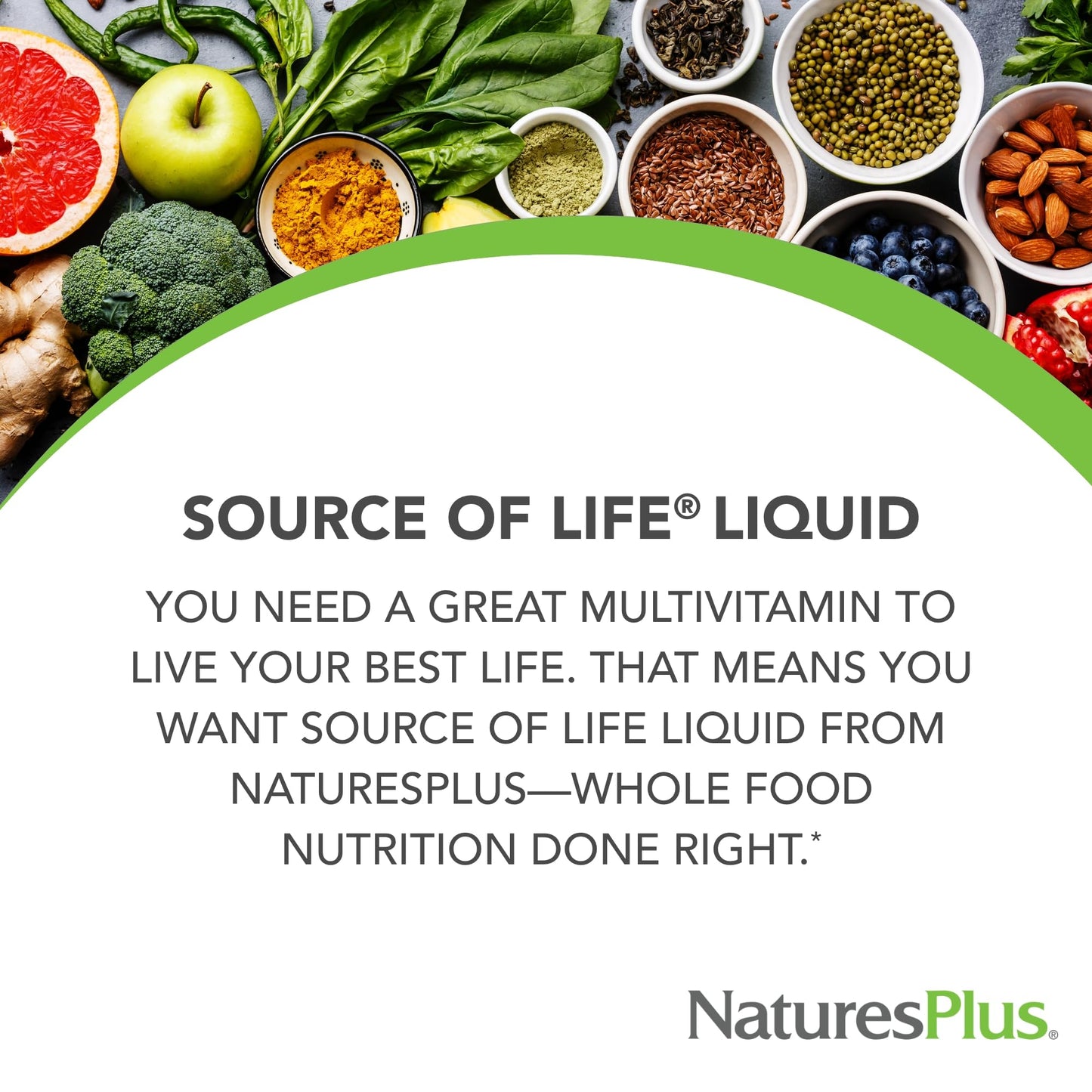 NaturesPlus Source of Life Liquid, Tropical Fruit - 8 fl oz - Multivitamin & Mineral Supplement - Gluten Free, Vegetarian - 8 Servings - dailyvitalstore