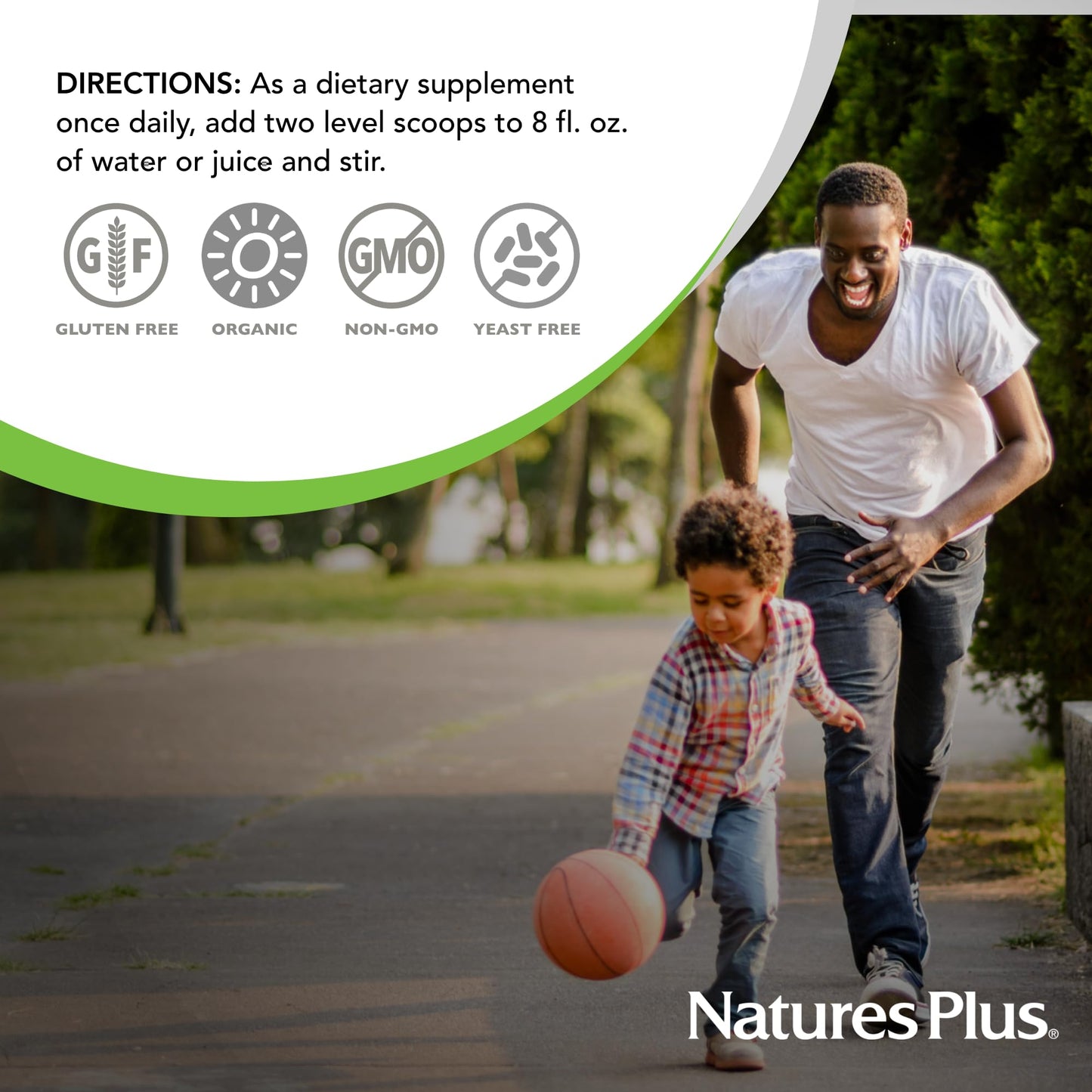 NaturesPlus Ultra Juice Green Drink - 1.32 lb - Supports Immune Health, Digestion & Energy Production - Organic, Non-GMO, Vegan, Gluten Free - 60 Servings - dailyvitalstore