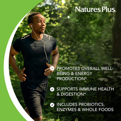NaturesPlus Ultra Juice Multivitamin - 90 Bi-Layered Tablets - Whole Food Supplement with Fruits, Vegetables & Probiotics - Energy, Digestion & Immune Health Support - USDA Organic - 45 Servings - dailyvitalstore