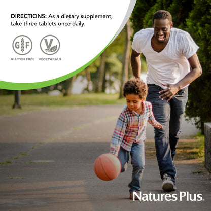 NaturesPlus Ultra Source of Life No-Iron Multivitamin - 180 Tablets - Supports Immune Health, Energy & Overall Well-Being - with Lutein & Vitamin D3 - Vegetarian & Gluten Free - 60 Servings - dailyvitalstore