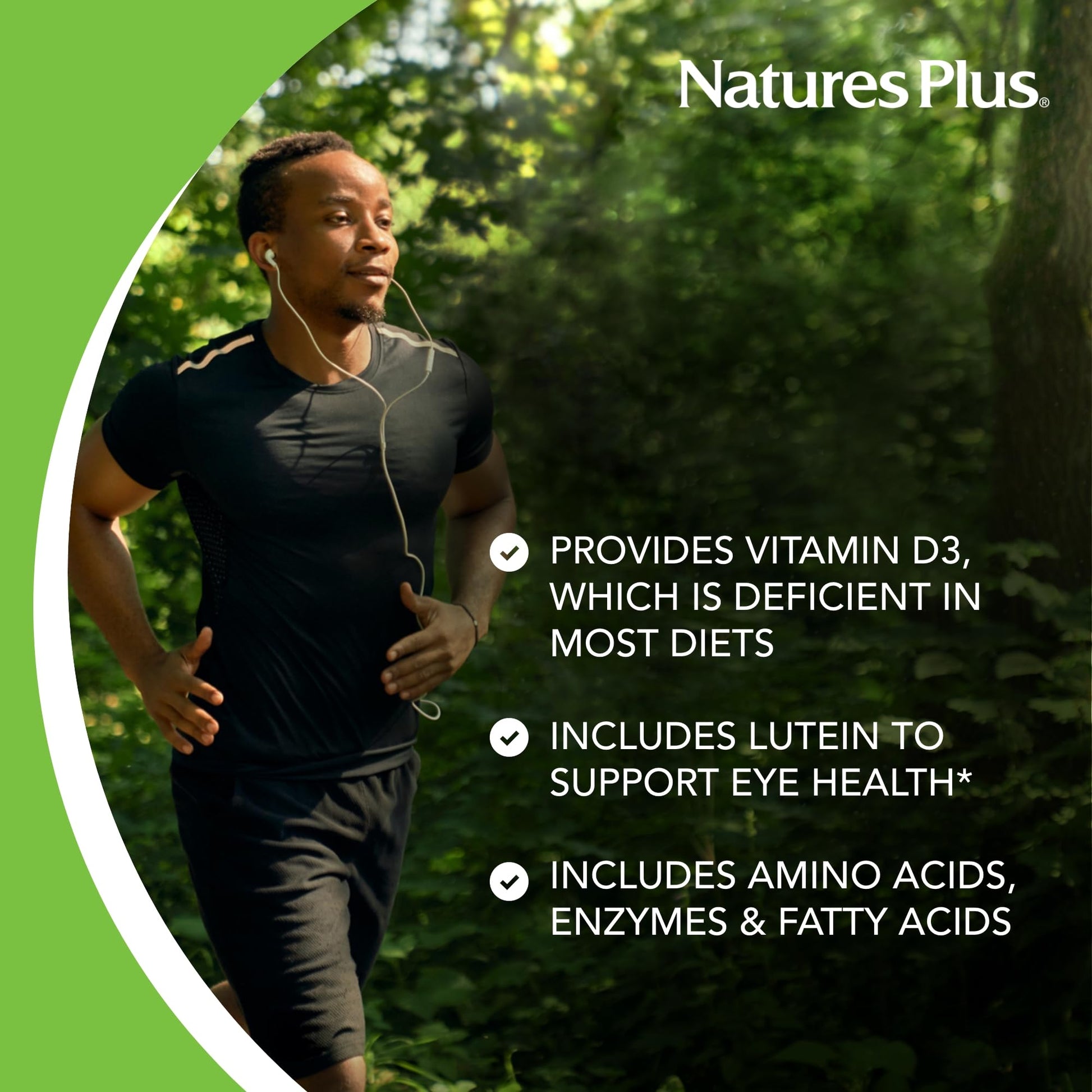 NaturesPlus Ultra Source of Life No-Iron Multivitamin - 180 Tablets - Supports Immune Health, Energy & Overall Well-Being - with Lutein & Vitamin D3 - Vegetarian & Gluten Free - 60 Servings - dailyvitalstore