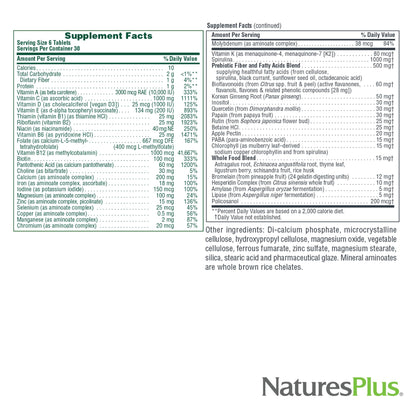 NaturesPlus Ultra Source of Life with Lutein - 180 Tablets - Multivitamin Supplement with Whole Foods - Supports Natural Energy & Overall Well-Being - Gluten Free, Vegetarian - 60 Servings - dailyvitalstore