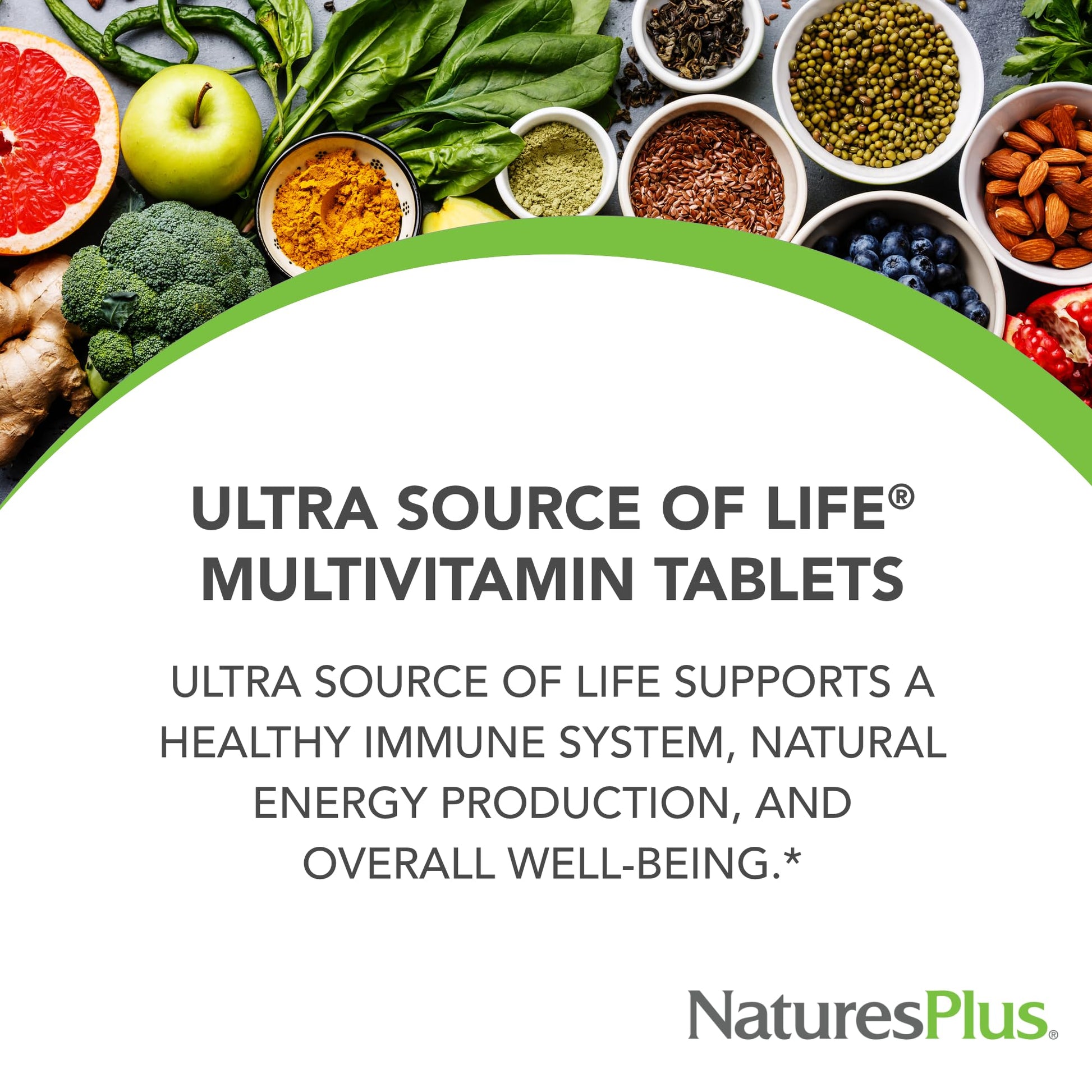NaturesPlus Ultra Source of Life with Lutein - 180 Tablets - Multivitamin Supplement with Whole Foods - Supports Natural Energy & Overall Well-Being - Gluten Free, Vegetarian - 60 Servings - dailyvitalstore