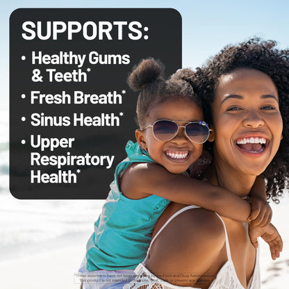 NatureWise Oral Probiotics for Mouth Bad Breath - Chewable Sugar-Free Mint - Lactobacillus reuteri Chewable - Oral Probiotics For Kids & Adults - dailyvitalstore