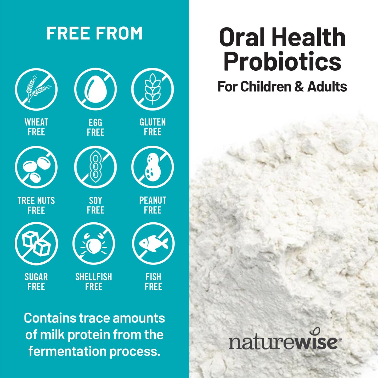NatureWise Oral Probiotics for Mouth Bad Breath - Chewable Sugar-Free Mint - Lactobacillus reuteri Chewable - Oral Probiotics For Kids & Adults - dailyvitalstore