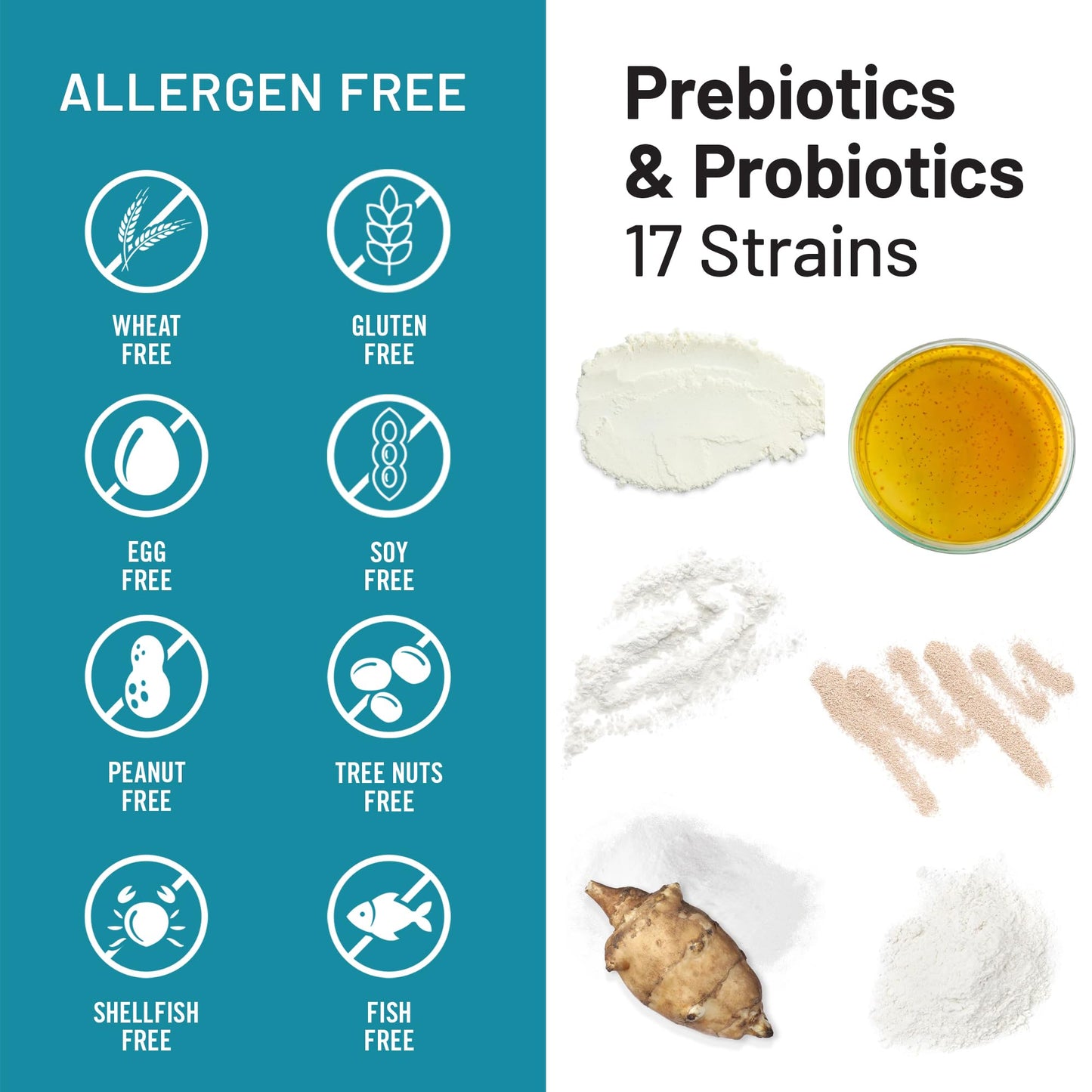 NatureWise Probiotics 60 Billion CFU - 17 Strains + Organic Prebiotics - Immune, Digestive & Gut Health Support for Women & Men - Vegetarian, Gluten-Free, - dailyvitalstore