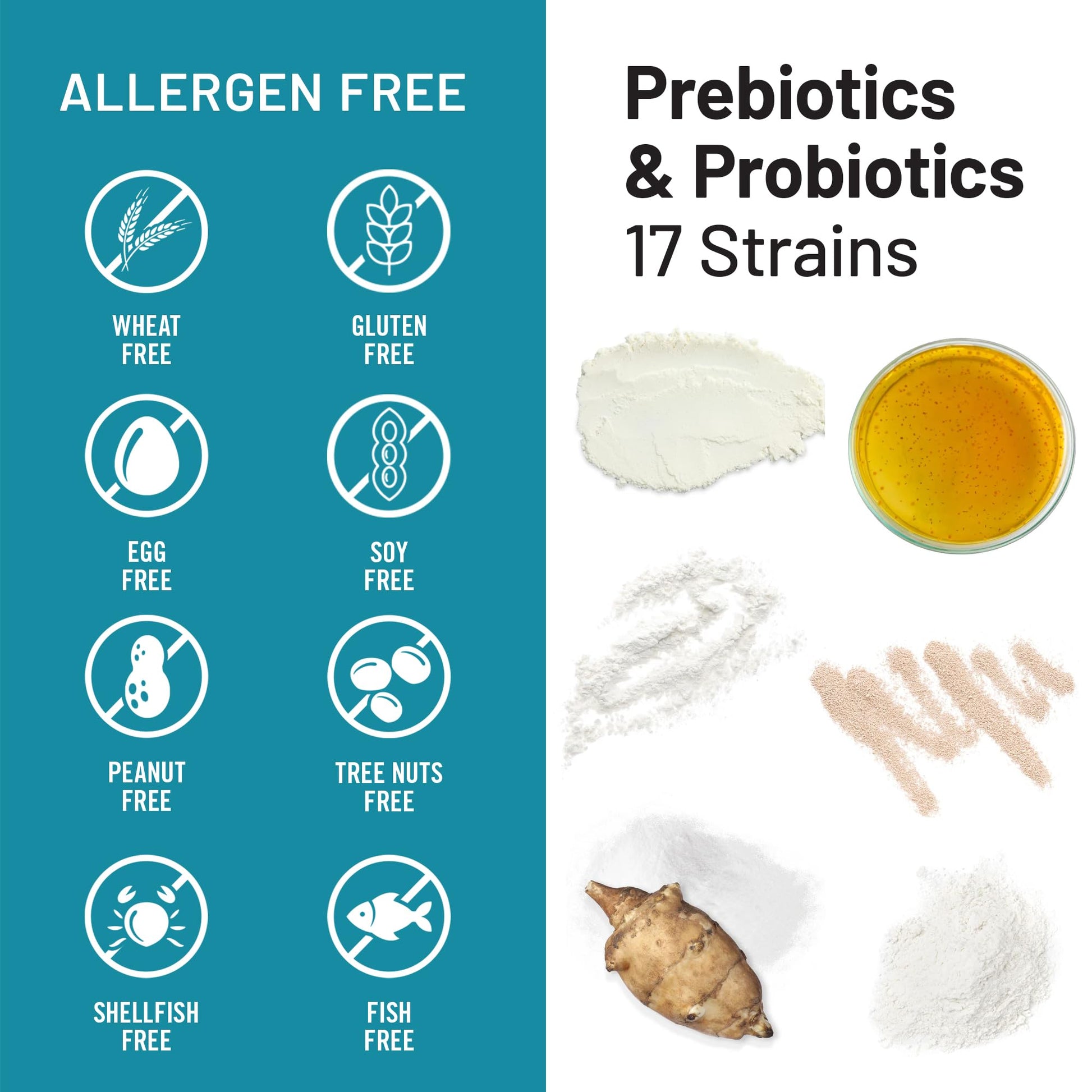 NatureWise Probiotics 60 Billion CFU - 17 Strains + Organic Prebiotics - Immune, Digestive & Gut Health Support for Women & Men - Vegetarian, Gluten-Free, - dailyvitalstore