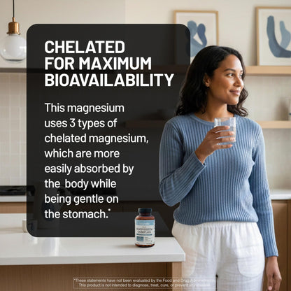 NatureWise Triple Magnesium Complex - High Absorption Magnesium Glycinate + Malate + Citrate for Muscle Nerve & Sleep Support - Vegan 90 Capsules - dailyvitalstore