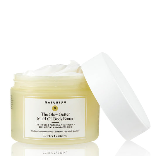 Naturium The Glow Getter Whipped Multi-Oil Body Butter, Firming Cream & Body Moisturizer with Shea Butter, 7.7 fl oz - dailyvitalstore