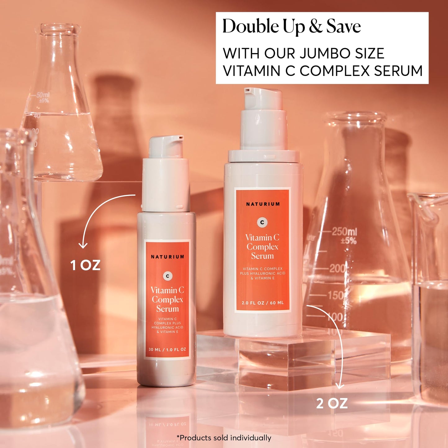 Naturium Vitamin C Complex Face Serum, Anti-Aging Facial Treatment with Hyaluronic Acid & Vitamin E, 1 oz - dailyvitalstore