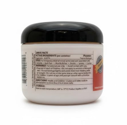 Naturulz Ultimate Healing (Medicated) Cream OTC 4 Ounce - Pain & Arthritis Topical for Sore Lower Back, Neck, Shoulders, and Muscles. All-Natural Formula with Medication Strength Capsaicin. - dailyvitalstore
