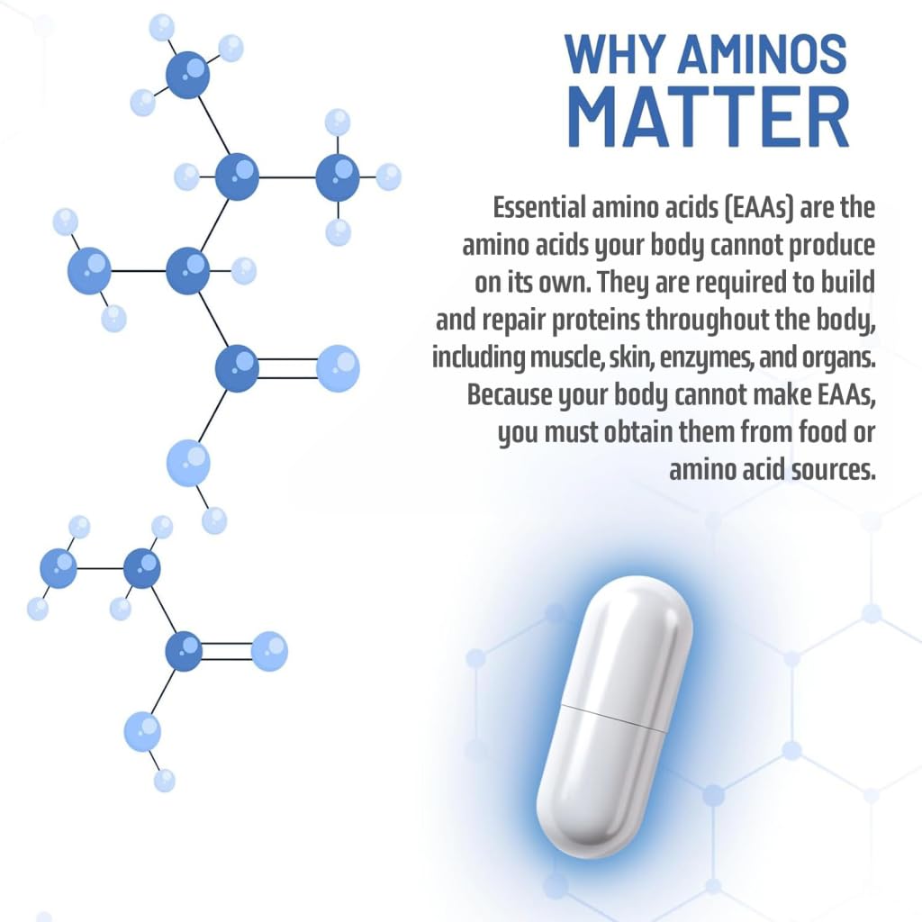 NAUTILUS Muscle Code Essential Amino Acid Capsules – Muscle Synthesis & Repair & Strength – Unflavored – 30 Servings – Clinically Studied – 0g Sugar, Keto, Vegan, Gluten Free, Dairy Free - dailyvitalstore