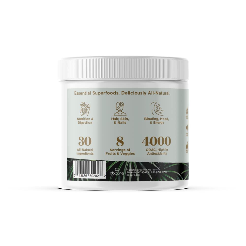 nbpure Earthy Andy Superfood Paradise, Mango Pineapple, 30 Servings - dailyvitalstore
