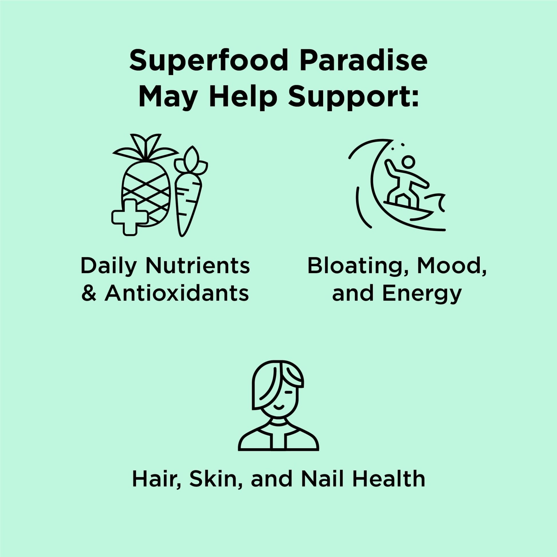 nbpure Earthy Andy Superfood Paradise, Mango Pineapple, 30 Servings - dailyvitalstore