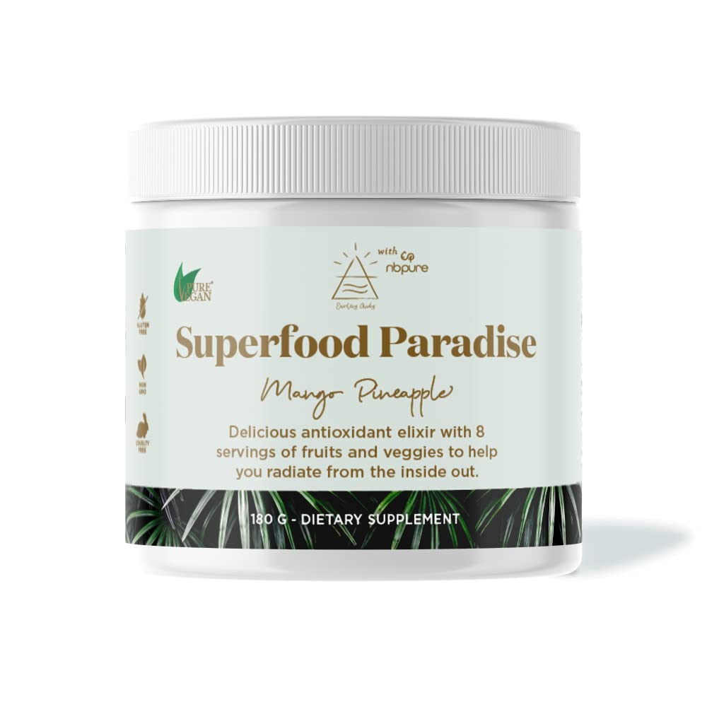 nbpure Earthy Andy Superfood Paradise, Mango Pineapple, 30 Servings - dailyvitalstore