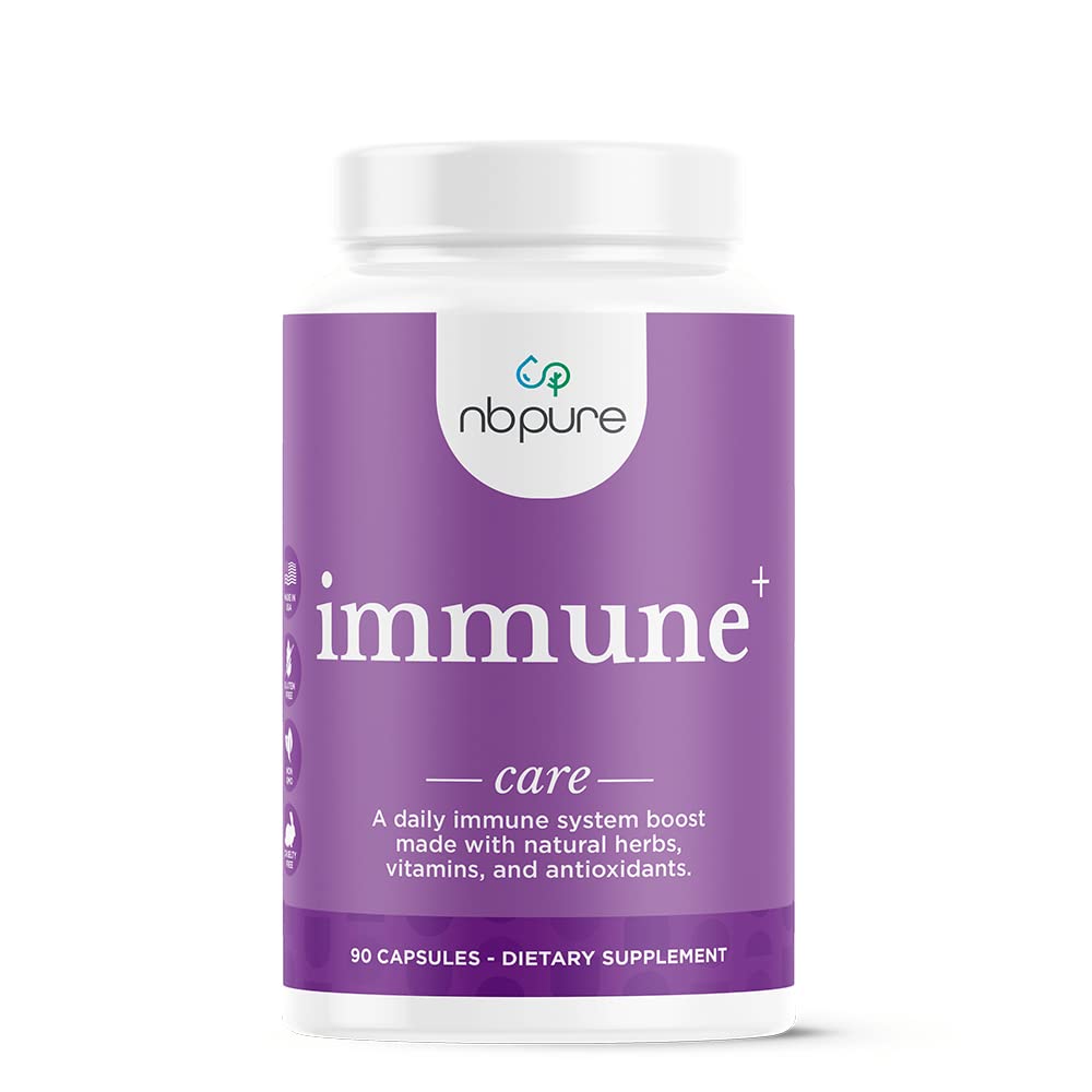 nbpure Immune+ Daily Immune System Supplement Boost, Immunity Supplement, 90 Count - dailyvitalstore