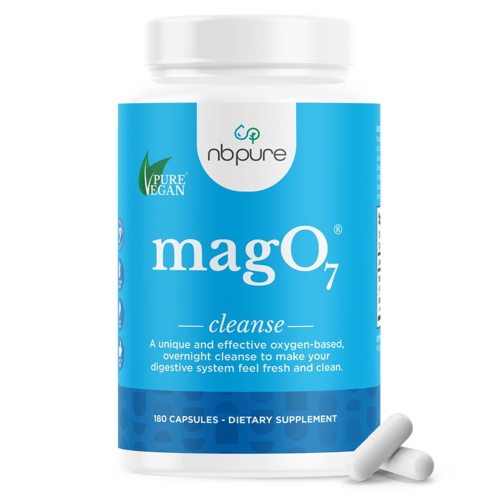 nbpure MagO7 - Natural Colon Cleanse & Detox - Occasional Constipation Relief, Stool Softener, & Bloating Support for Men & Women - dailyvitalstore