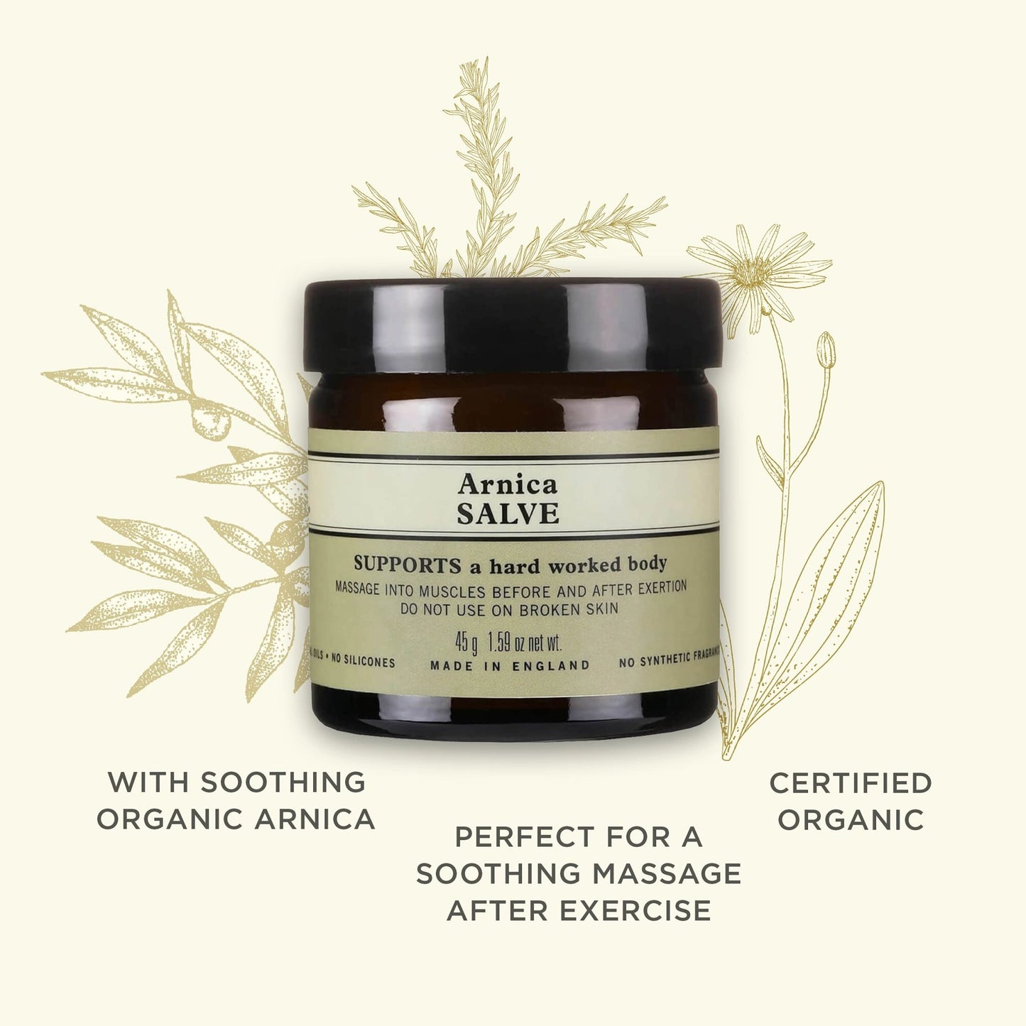 Neal's Yard Arnica Salve with Nourishing Oils & Soothing Beeswax for Sore Muscles, Aches & Stiffness, Vegetarian Approved, Cruelty Free,1.59 oz - dailyvitalstore