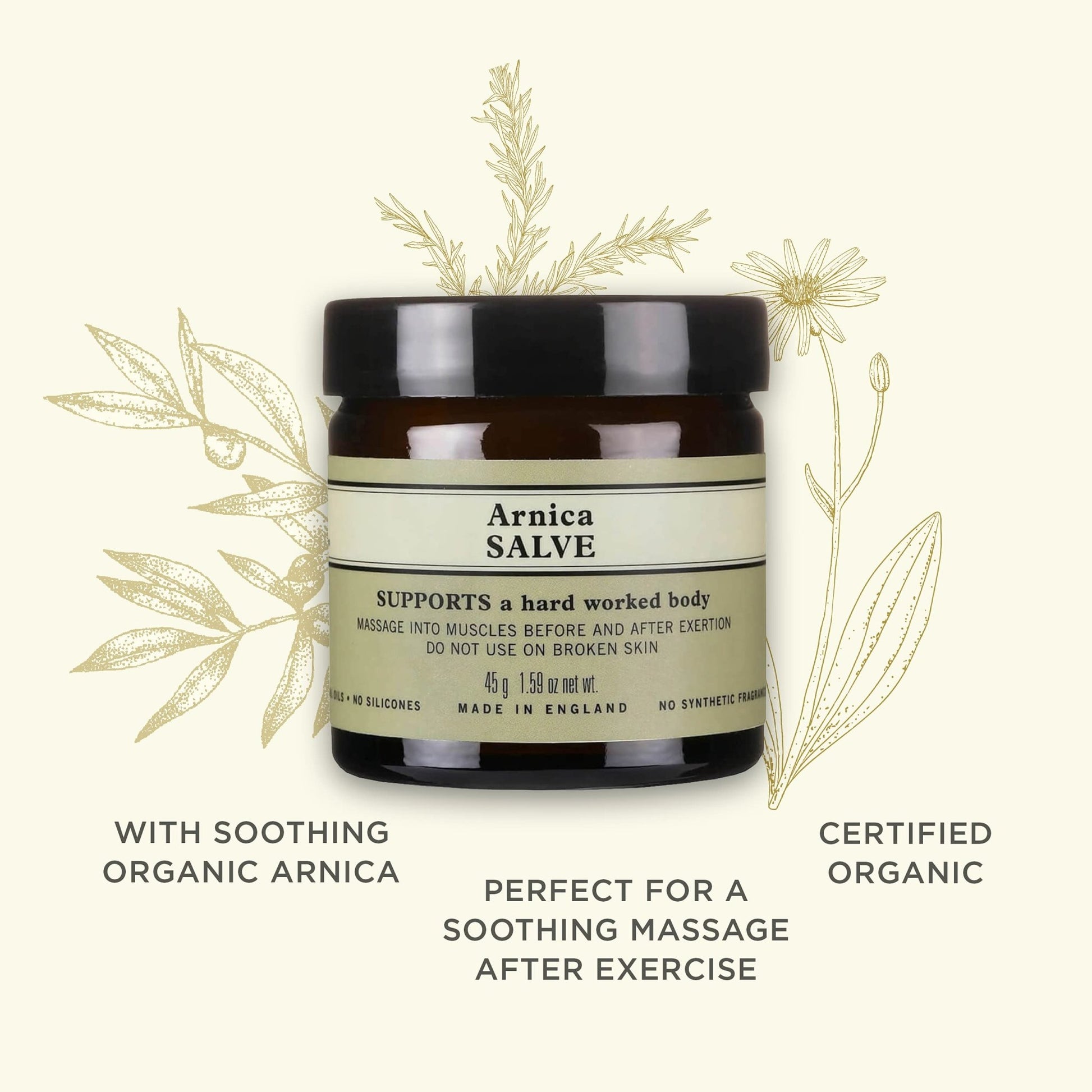 Neal's Yard Arnica Salve with Nourishing Oils & Soothing Beeswax for Sore Muscles, Aches & Stiffness, Vegetarian Approved, Cruelty Free,1.59 oz - dailyvitalstore