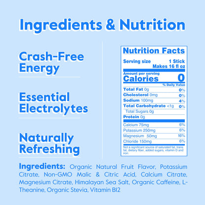 Nectar Energy Booster - Organic Caffeine, B12 & Electrolytes - Sugar Free & Zero Calorie – Healthy Coffee, Energy Drink & Soda Alternative – Hydration & Energy Supplement (Variety 30 Powder Packets) - dailyvitalstore