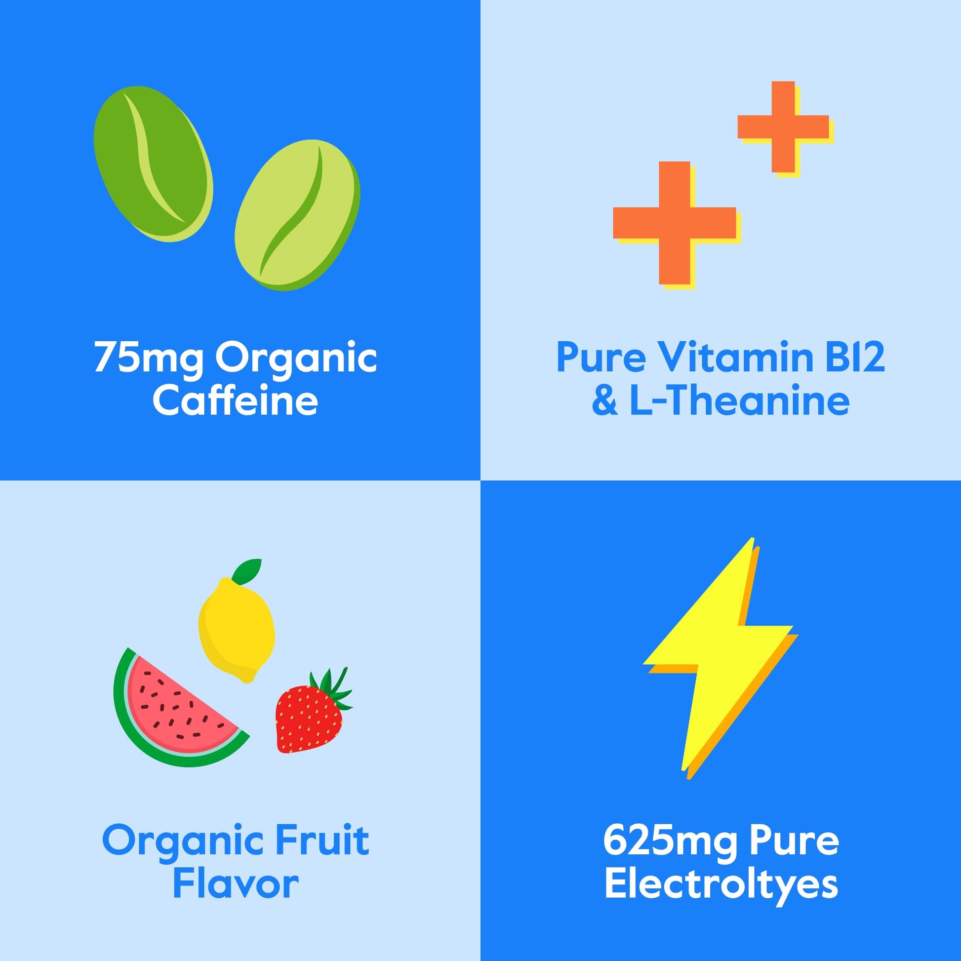 Nectar Energy Booster - Organic Caffeine, B12 & Electrolytes - Sugar Free & Zero Calorie – Healthy Coffee, Energy Drink & Soda Alternative – Hydration & Energy Supplement (Variety 30 Powder Packets) - dailyvitalstore
