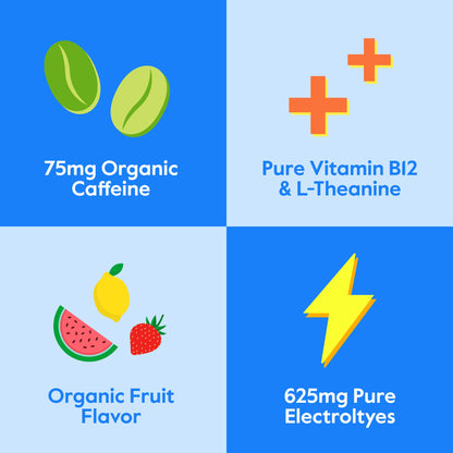 Nectar Energy Booster - Organic Caffeine, B12 & Electrolytes - Sugar Free & Zero Calorie – Healthy Coffee, Energy Drink & Soda Alternative – Hydration & Energy Supplement (Variety 30 Powder Packets) - dailyvitalstore