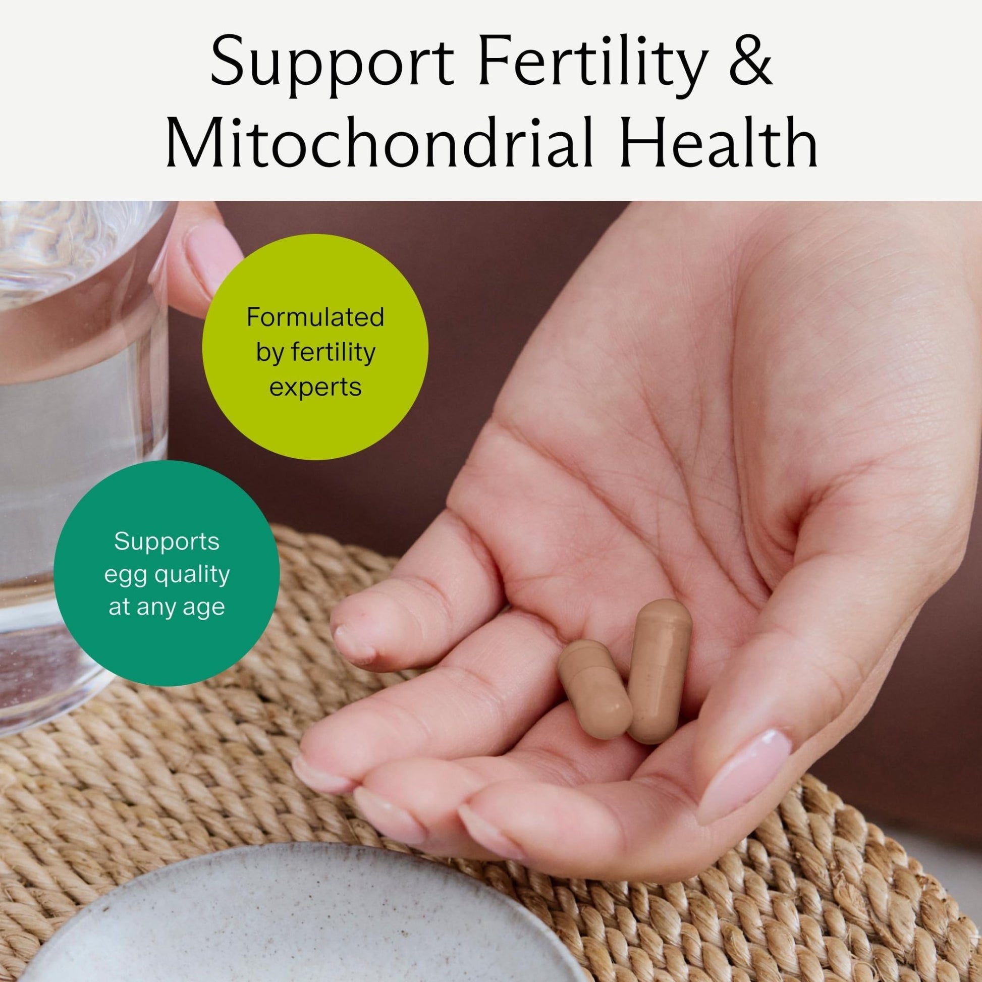 Needed. Egg Quality Support - Optimally Formulated Antioxidants Supplement for Egg Quality - Fertility Support - Fertility Supplement for Women - dailyvitalstore