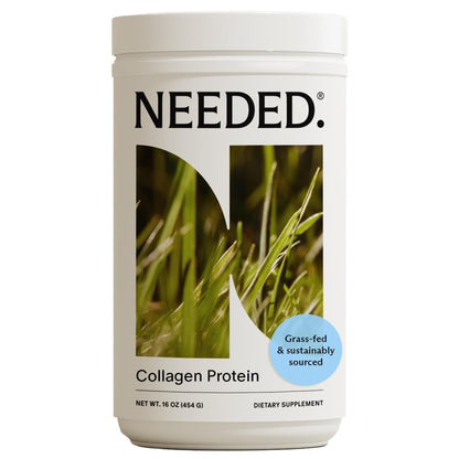 Needed. Hydrolyzed Collagen Protein Powder | Expert-Backed & Clean Sourced | Supports Skin, Hair, Joints | Grass-fed, Pasture-Raised, Hormone-Free | 1lb - dailyvitalstore