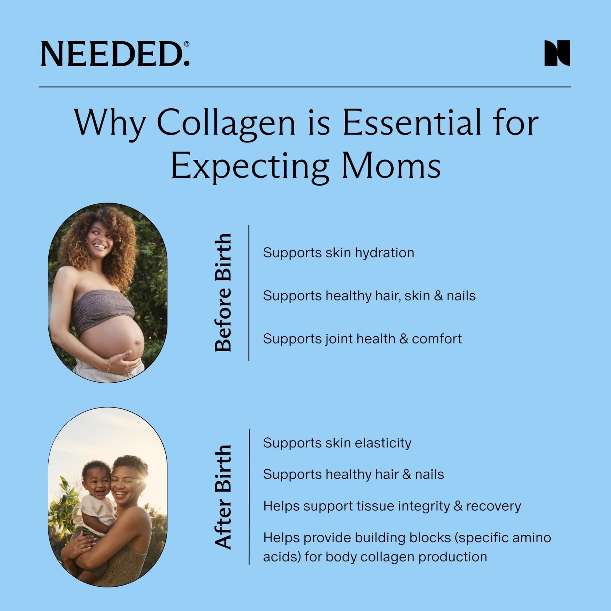 Needed. Hydrolyzed Collagen Protein Powder | Expert-Backed & Clean Sourced | Supports Skin, Hair, Joints | Grass-fed, Pasture-Raised, Hormone-Free | 1lb - dailyvitalstore