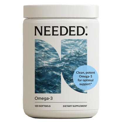 Needed. Prenatal Omega-3 - High Potency Dose of Sustainably Sourced Fish Oil, 1000mg DHA, 1000mg EPA, Encased in a Gelatin-Free, Plant-Based Softgel Shell - dailyvitalstore