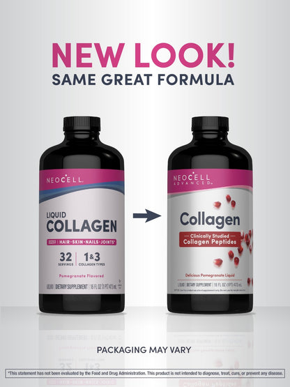 NeoCell Advanced Liquid Collagen | 4000 mg | Pomegranate and Fruit Juice Concentrates | for Women and Men | 16 fl oz - dailyvitalstore