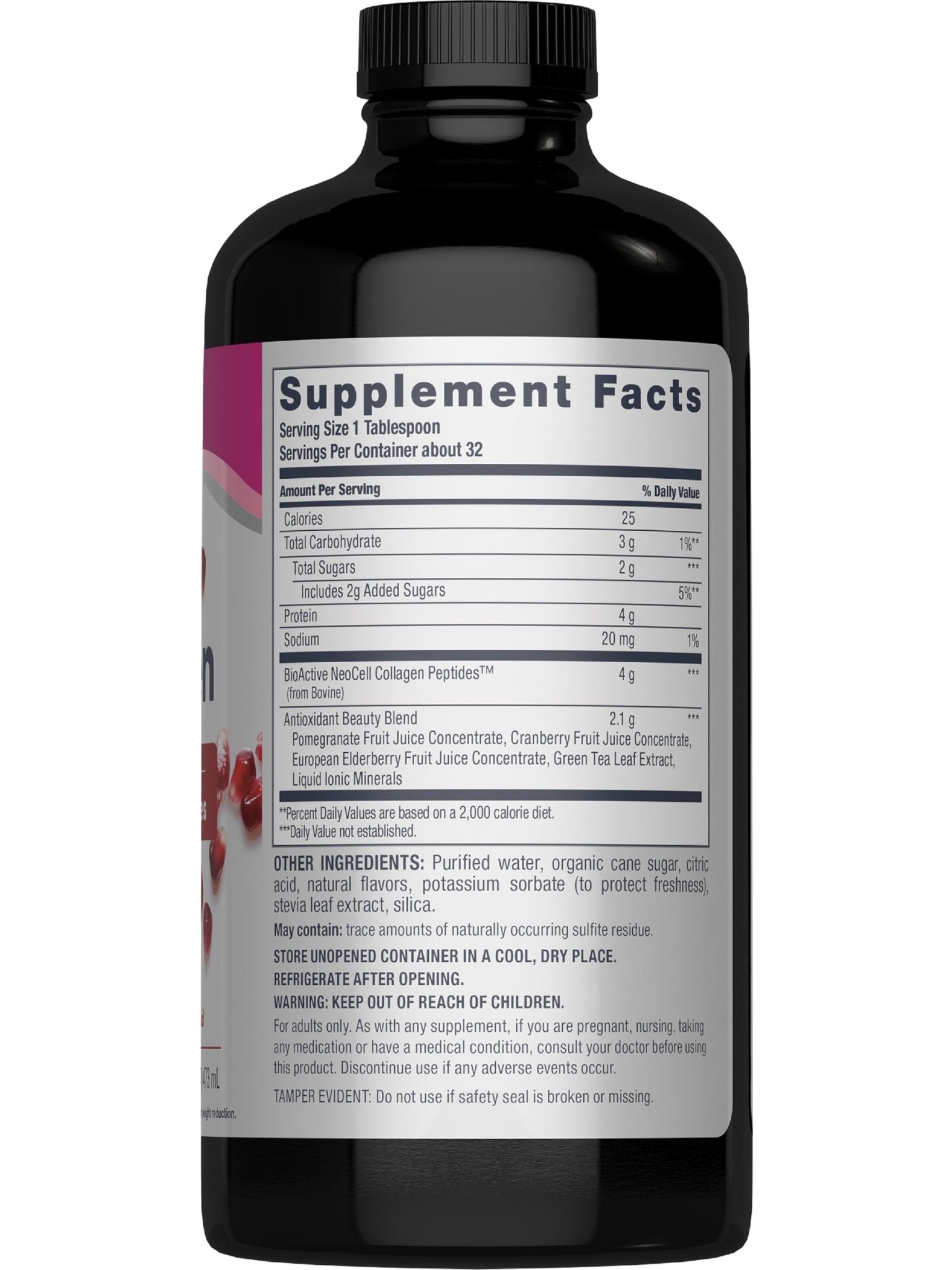 NeoCell Advanced Liquid Collagen | 4000 mg | Pomegranate and Fruit Juice Concentrates | for Women and Men | 16 fl oz - dailyvitalstore