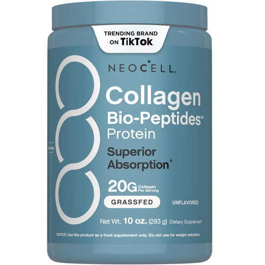 NeoCell Collagen Bio-Peptides Powder | 10oz | Super Hair, Skin, and Nails | Superior Absorption | Grassfed Protein Supplement - dailyvitalstore