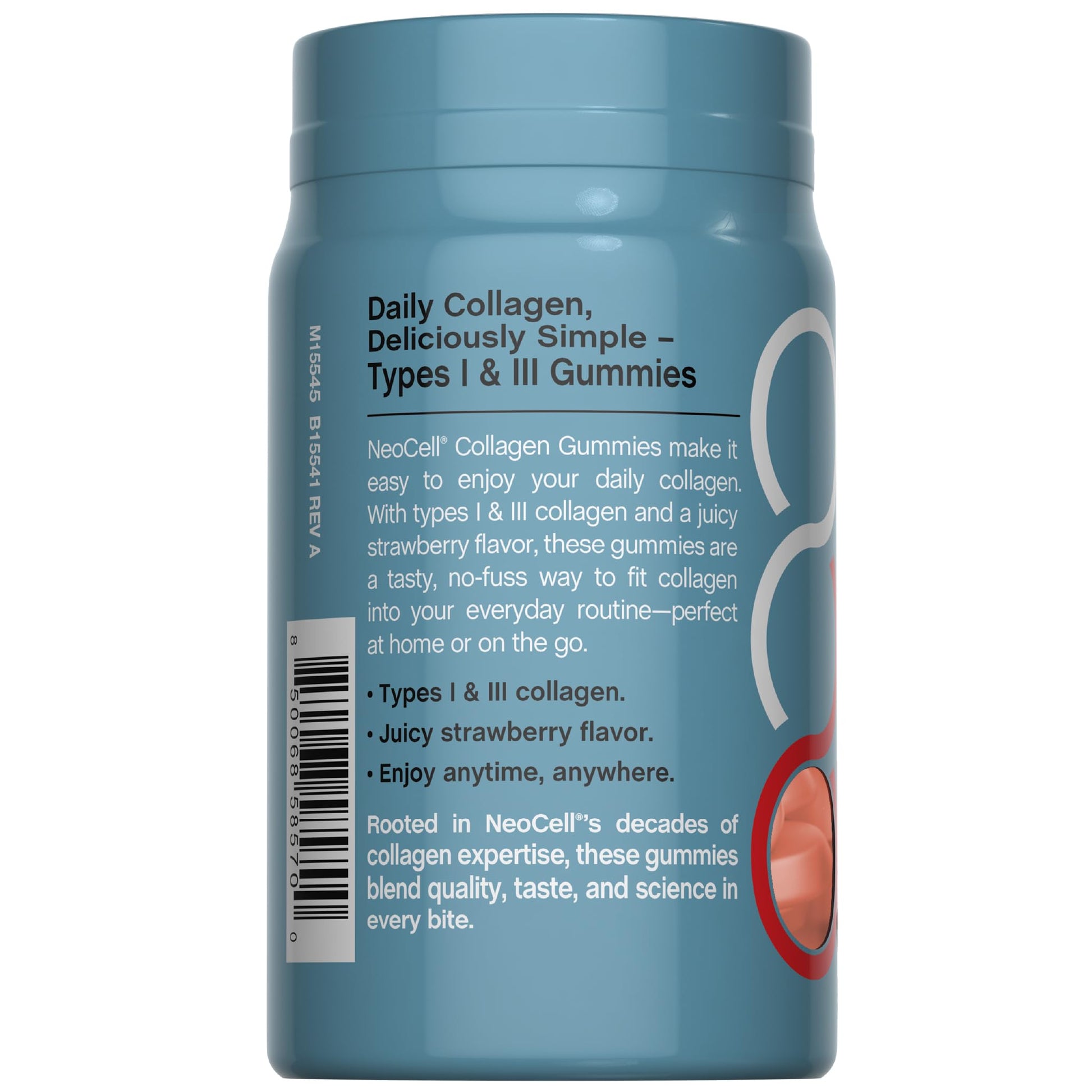 NeoCell Collagen Peptides Gummies | 60 Count | Types I & III | Advanced Formula Supplement | for Women and Men - dailyvitalstore