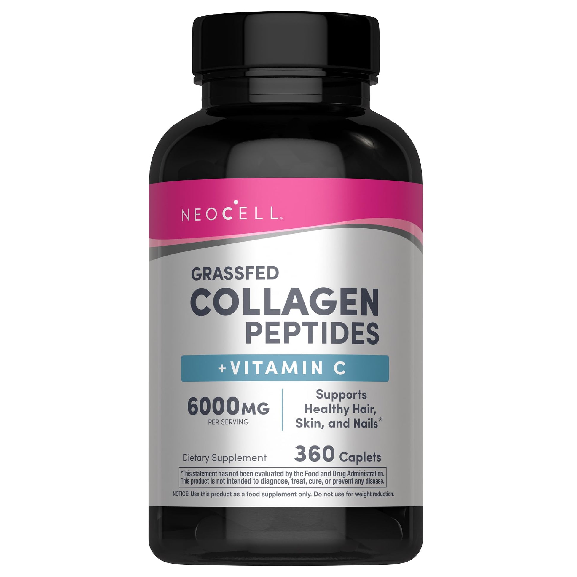 NeoCell Collagen Peptides Pills | 360 Caplets | with Vitamin C | Supplement for Women and Men - dailyvitalstore