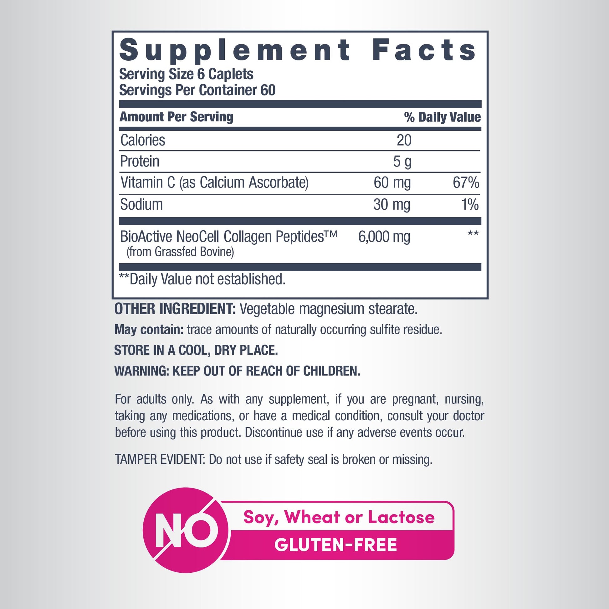 NeoCell Collagen Peptides Pills | 360 Caplets | with Vitamin C | Supplement for Women and Men - dailyvitalstore