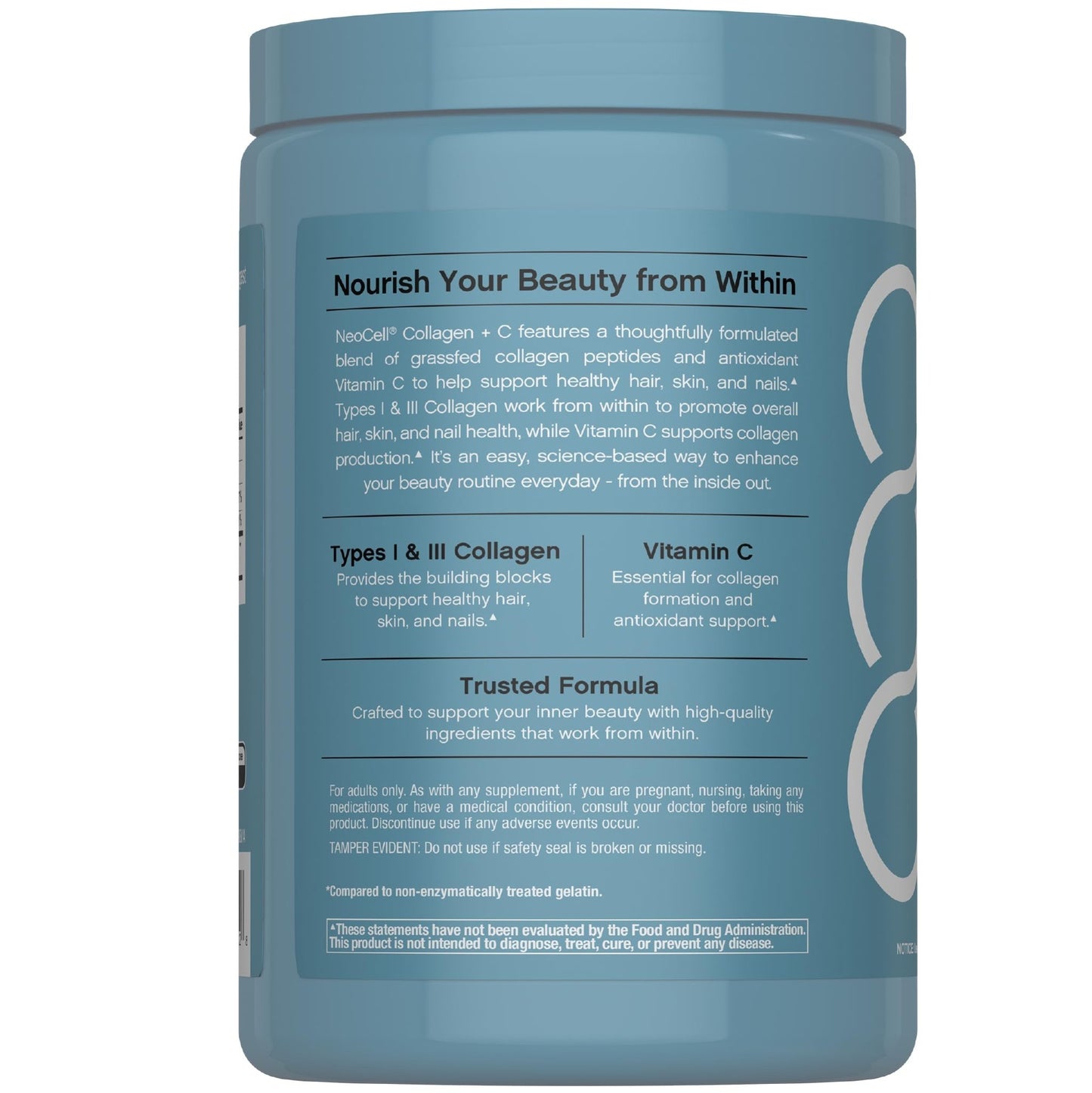 NeoCell Collagen Peptides Pills | 400 Caplets | Grass Fed | with Vitamin C | Superior Absorption Formula | for Women and Men - dailyvitalstore