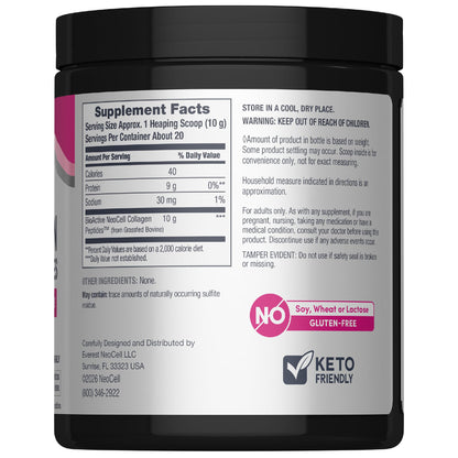 NeoCell Grassfed Collagen Peptides Powder | 7 oz | Unflavored | for Women and Men | Hair, Skin, & Nails - dailyvitalstore