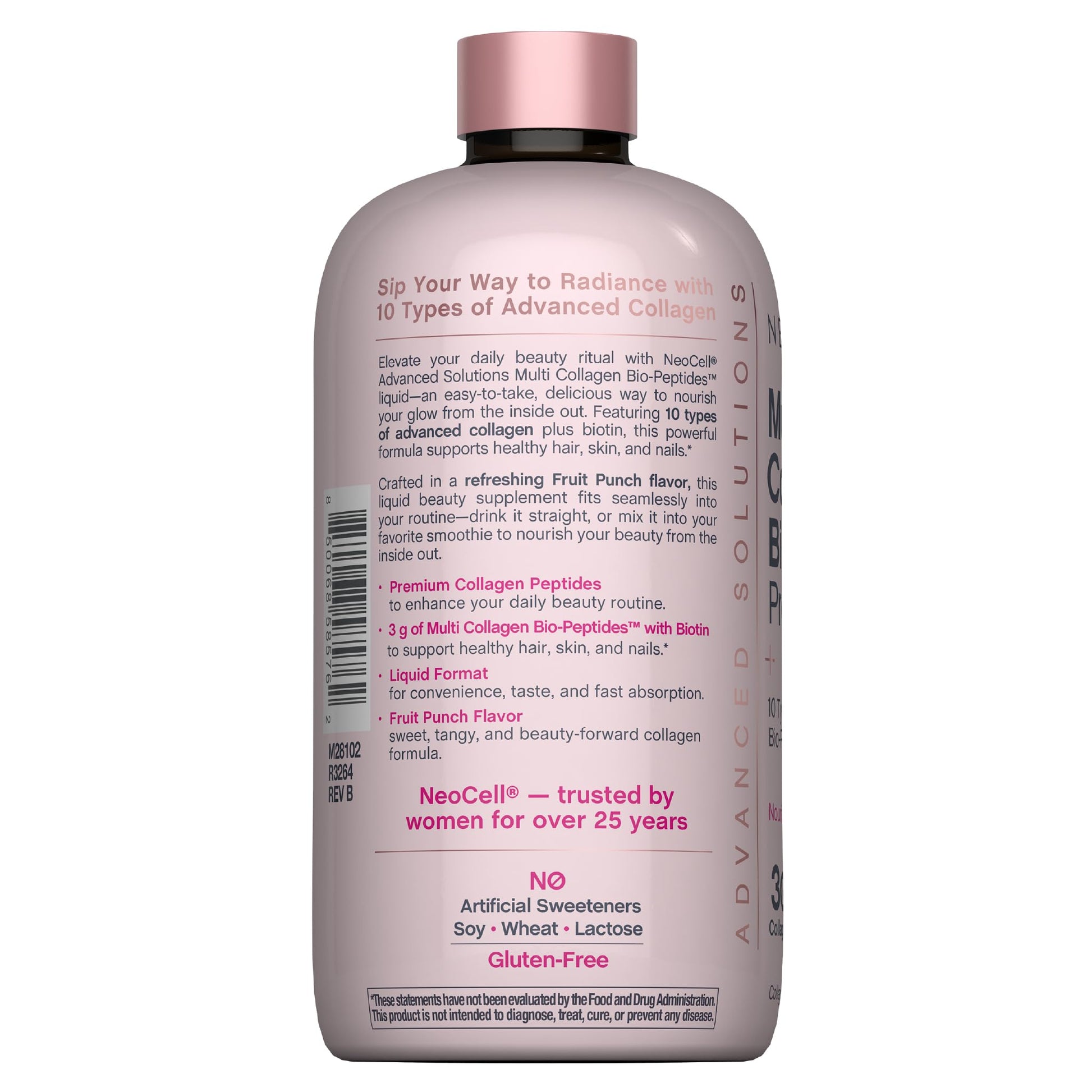 NeoCell Liquid Multi Collagen Peptides | 16 fl oz | with Biotin | Advanced Nourishing Formula | 10 Types of Bio-Peptides - dailyvitalstore