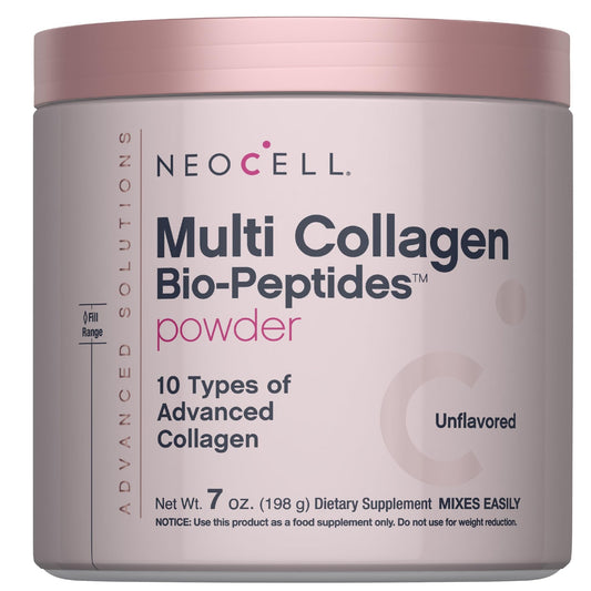 NeoCell Multi Collagen Peptides Powder | 7 oz | 10 Types of Advanced Bio-Peptides | Superior Absorption | Unflavored and Mixes Easily - dailyvitalstore