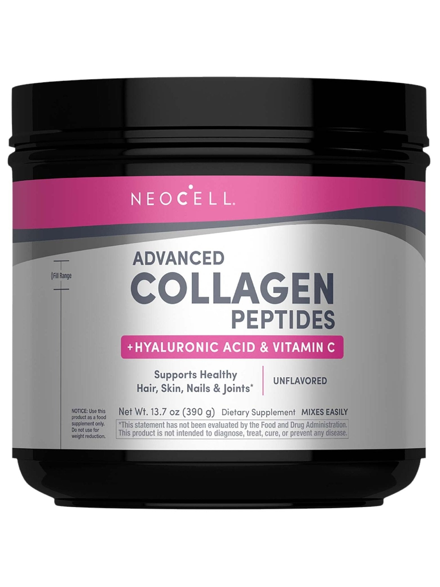 NeoCell Super Collagen Peptides | 13.7 oz | Grassfed Bovine | With Hyaluronic Acid and Vitamin C | Non-GMO, Gluten & Soy Free Supplement - dailyvitalstore